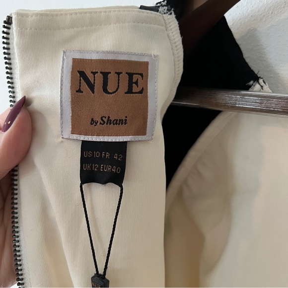 Nue By Shani Color Block Short Sleeve Crepe Heavy Dress - Picture 4 of 8